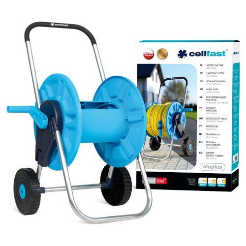Blue 55x55x0.1 cm Cellfast 55-260 ALUPLUS Hose Cart 